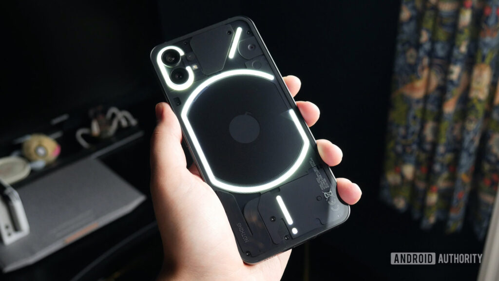 A Nothing Phone 1 user may have figured out how to get Android 16 on their device nothing phone 1 glyph on rear