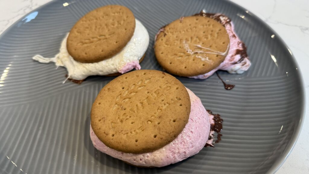 These air fryer s’mores are just like the ones you toast on a fire but without the smoke and mess These air fryer s’mores are just like the ones you toast on a fire but without the smoke and mess