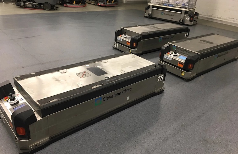 Why automation is the medicine that hospitals and the healthcare system needs Hospitals such as Cleveland Clinic is using mobile robots to move materials and relieve worker strain.