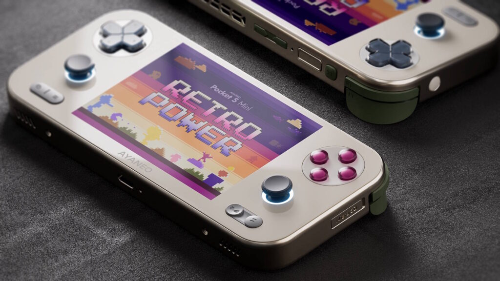 AYANEO Pocket S Mini skips crowdfunding, with sales starting now- Android Authority Ayaneo pocket s mini retro power promo