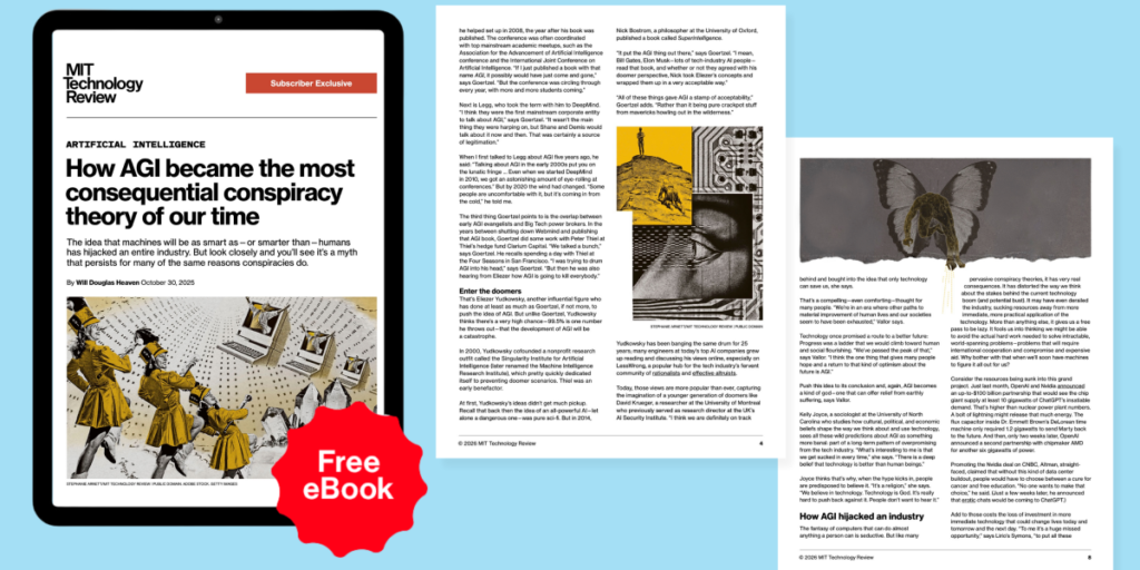 Exclusive eBook: How AGI Became a Consequential Conspiracy Theory Exclusive eBook: How AGI Became a Consequential Conspiracy Theory