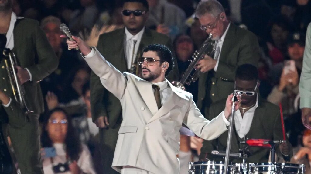 Super Bowl 2026 Performances: How to Watch the Halftime Show and Pre-Show Bad Bunny poses for a Super Bowl Halftime Show promo.
