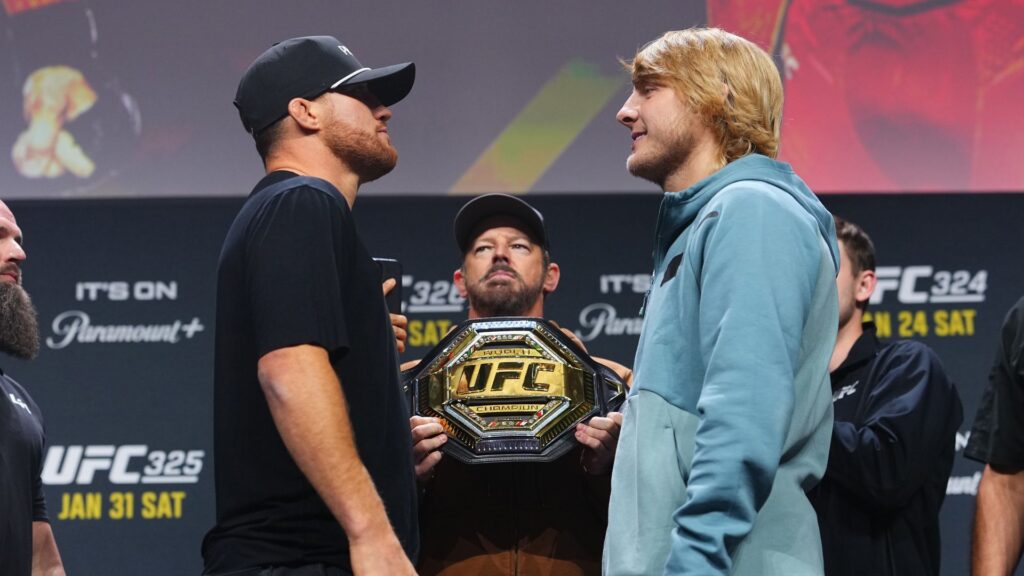 UFC 324 live stream: how to watch Gaethje vs Pimblett online Justin Gaethje and Paddy Pimblett face off at a press conference ahead of their UFC 324 match in Las Vegas, Nevada.