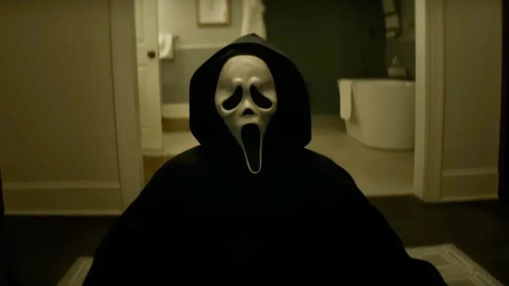 'Scream 7' Got a Big Game Trailer, and You Can Stream All the Past Movies for Free Person with a horror mask