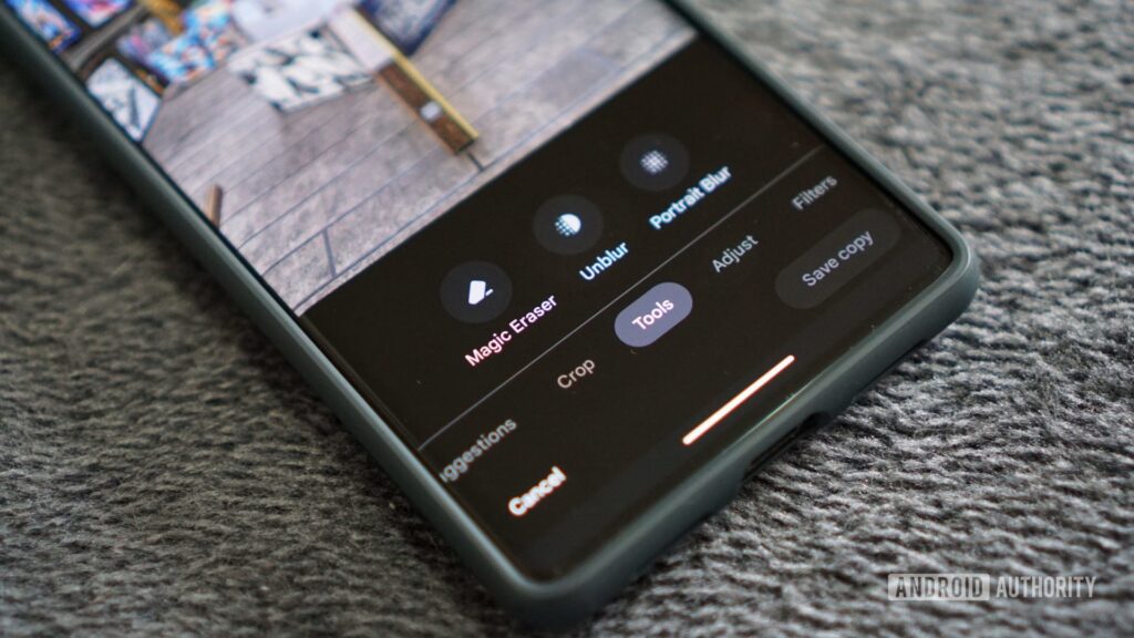 Google Photos users say a classic editing feature no longer works like before Google Pixel 7 Pro Magic Eraser