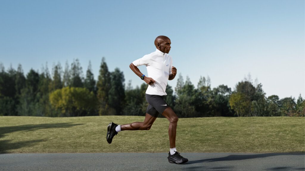 HUAWEI returns to pro running with the Watch GT Runner 2 Huawei Watch Runner GT 2 in blue on a runner's wrist