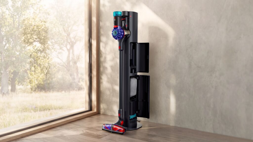 Dyson has finally debuted a self-emptying cordless vacuum — but bafflingly, its auto-empty dock won’t arrive until “later this year” Dyson has finally debuted a self-emptying cordless vacuum — but bafflingly, its auto-empty dock won't arrive until "later this year"