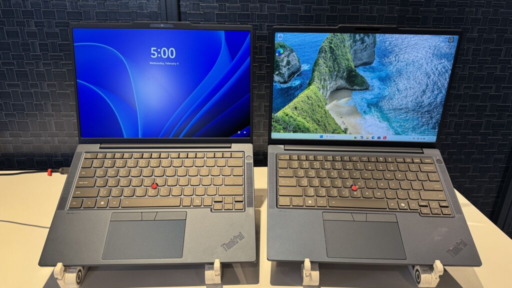 Lenovo brings a blue ThinkPad T14 to Mobile World Congress — slew of new devices includes a Legion 7a with Strix Halo