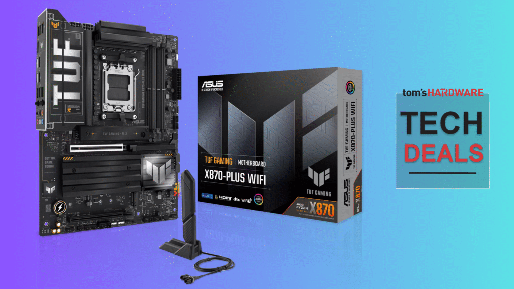 Save over $100 on this feature-rich Asus AM5 motherboard with Wi-Fi 7, USB4 & DDR5-8000 support — TUF Gaming X870-Plus is on sale for just $170 ASUS TUF Gaming X870-PLUS WiFi on sale