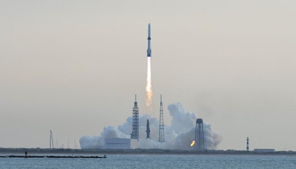 Blue Origin landed its recycled New Glenn booster but failed to put payload in orbit