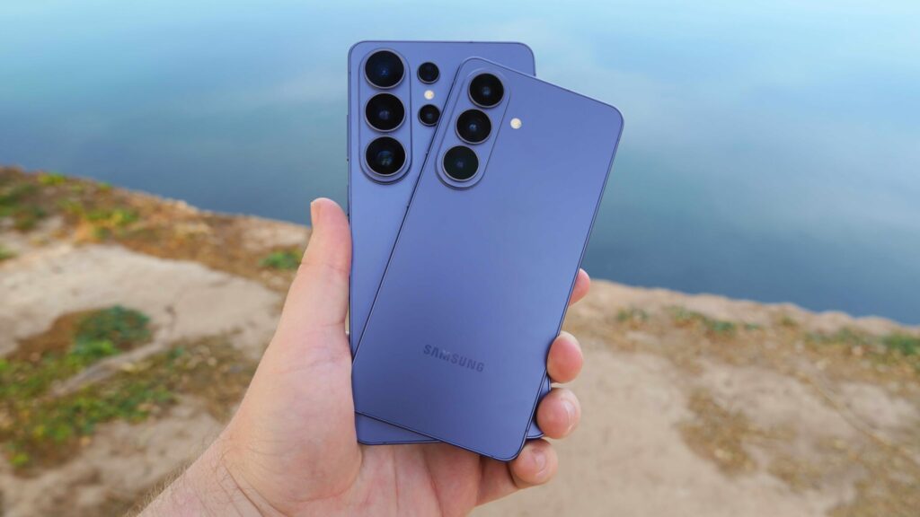 I tested the Galaxy S26 and S26 Ultra. Here’s why the Ultra is worth it Holding the Galaxy S26 and Galaxy S26 Ultra in the hand.