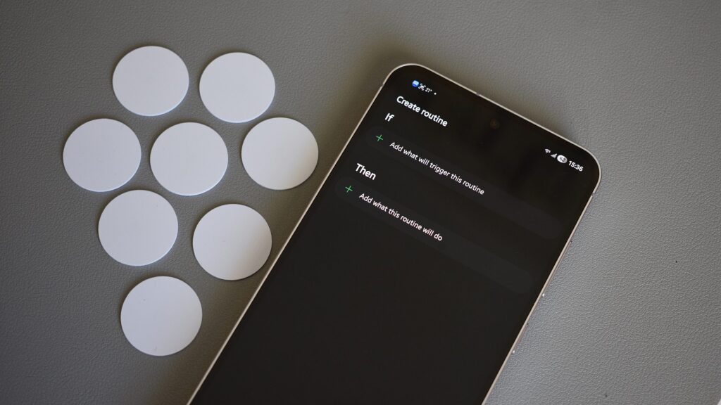 android auto nfc tags samsung modes and routines 1