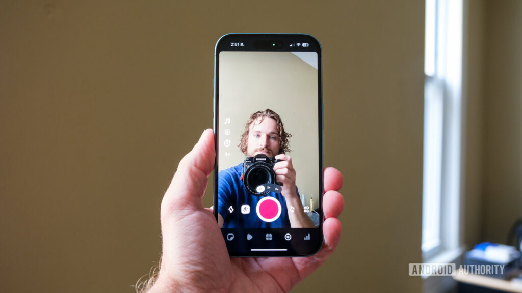 Instagram Edits recording interface