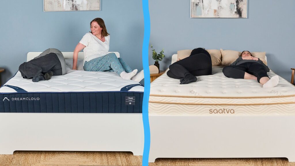 A $1,800 mattress vs its $650 alternative? There’s a clear winner for most sleepers On the left, mattress testers Lauren Jeffries and Ruth Jones try out the DreamCloud Classic Hybrid Mattress. On the right, mattress testers Lauren and Ruth try out the Saatva Classic mattress