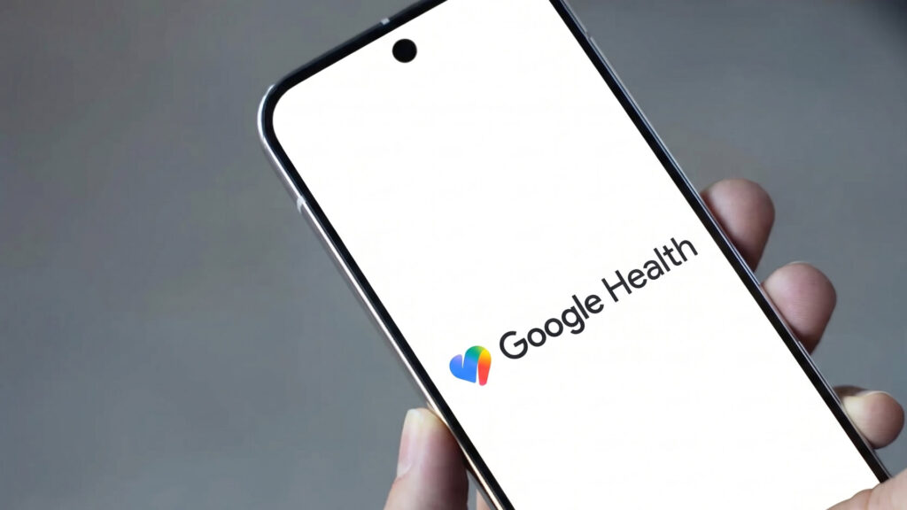Google Health Logo on phone screen