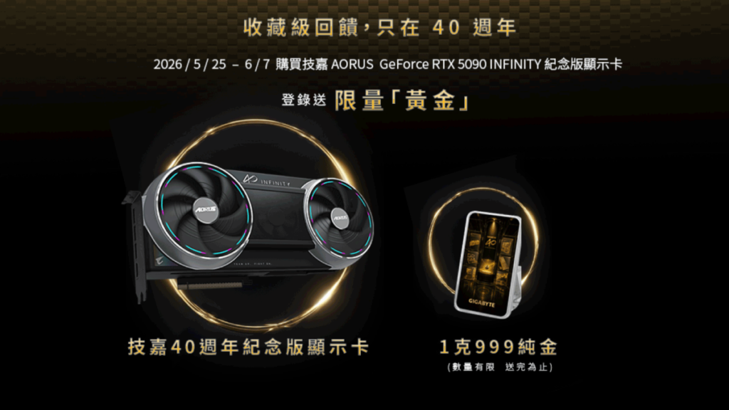 Gigabyte RTX 5090 Anniversary Cards Come With 1g of Pure Gold Gigabyte RTX 5090 Anniversary Cards Come With 1g of Pure Gold