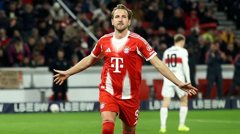 How to watch Bayern Munich vs Stuttgart: Free streams for DFB-Pokal final Harry Kane celebrates scoring his team's fourth goal from the penalty spot during the Bundesliga match between VfB Stuttgart and FC Bayern München at MHPArena on December 06, 2025.