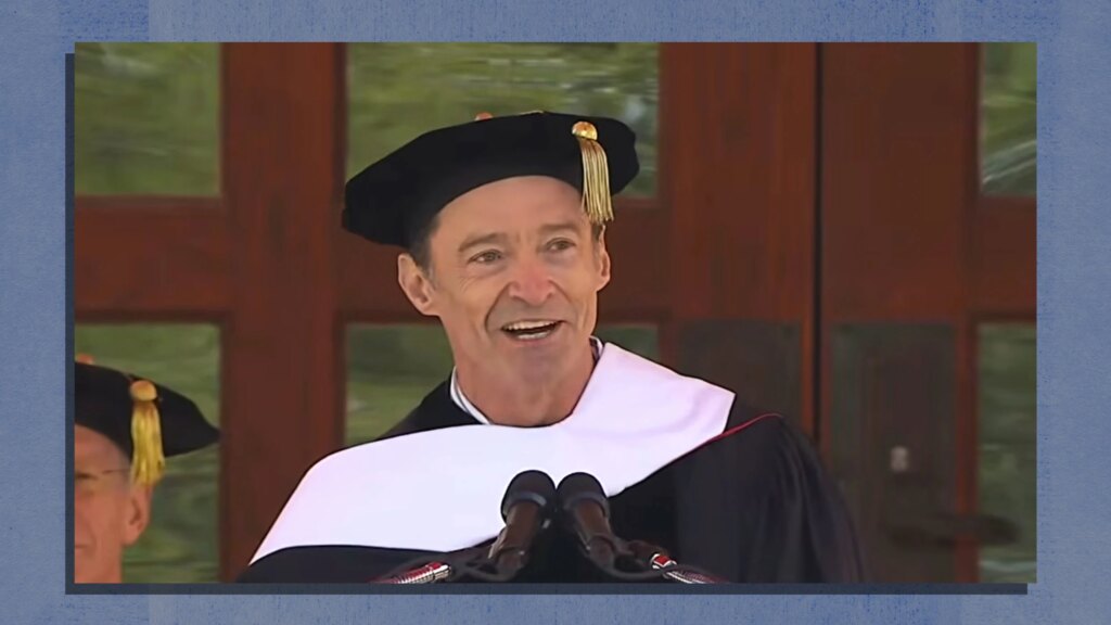 Hugh Jackman tells new grads the most “painful lesson” he learned DAA Icon