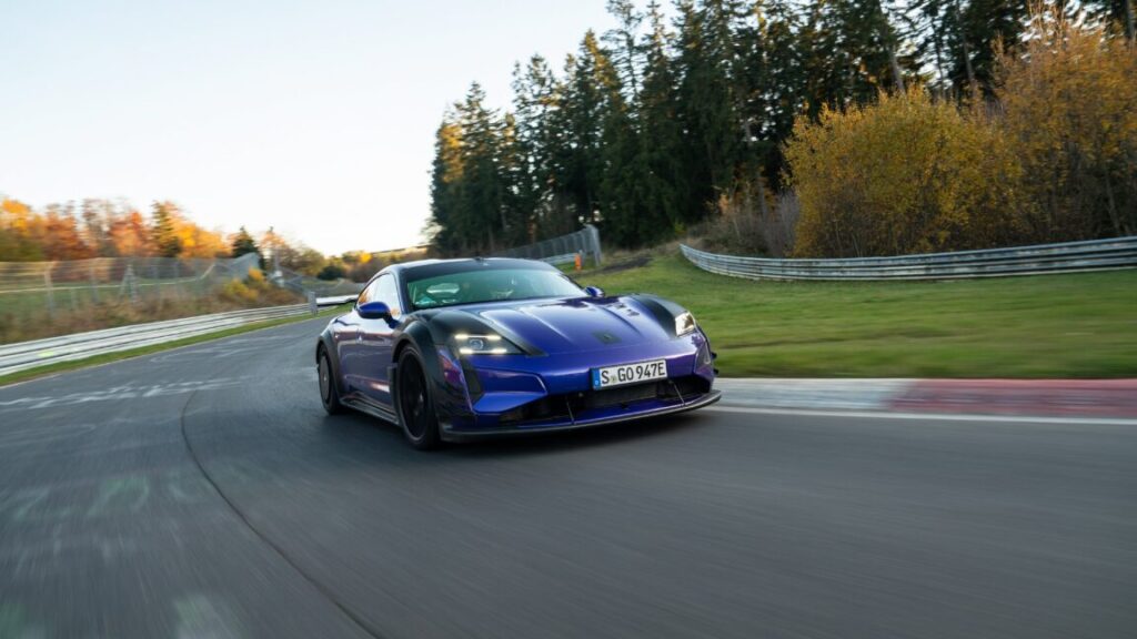 Is your Porsche Taycan too slow at the Nürbugring? You need this Manthey Kit.