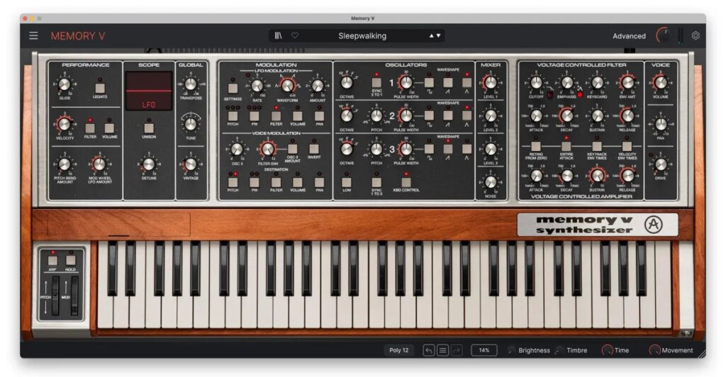 Memory V re-creates the Memorymoog without the massive headaches or price tag Memory V re-creates the Memorymoog without the massive headaches or price tag