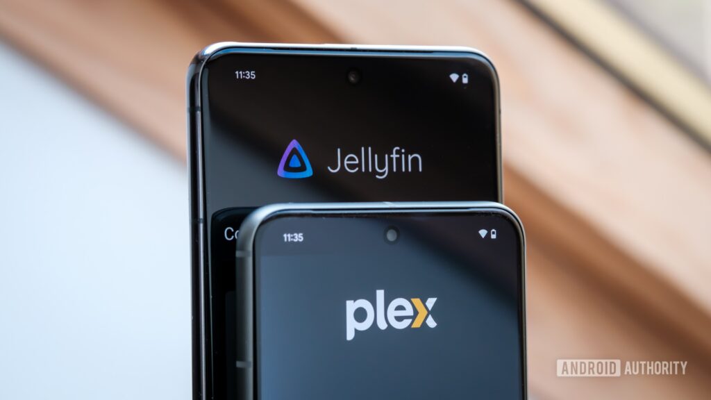 Plex’s price hikes prove I was right to switch to Jellyfin Plex vs Jellyfin logos