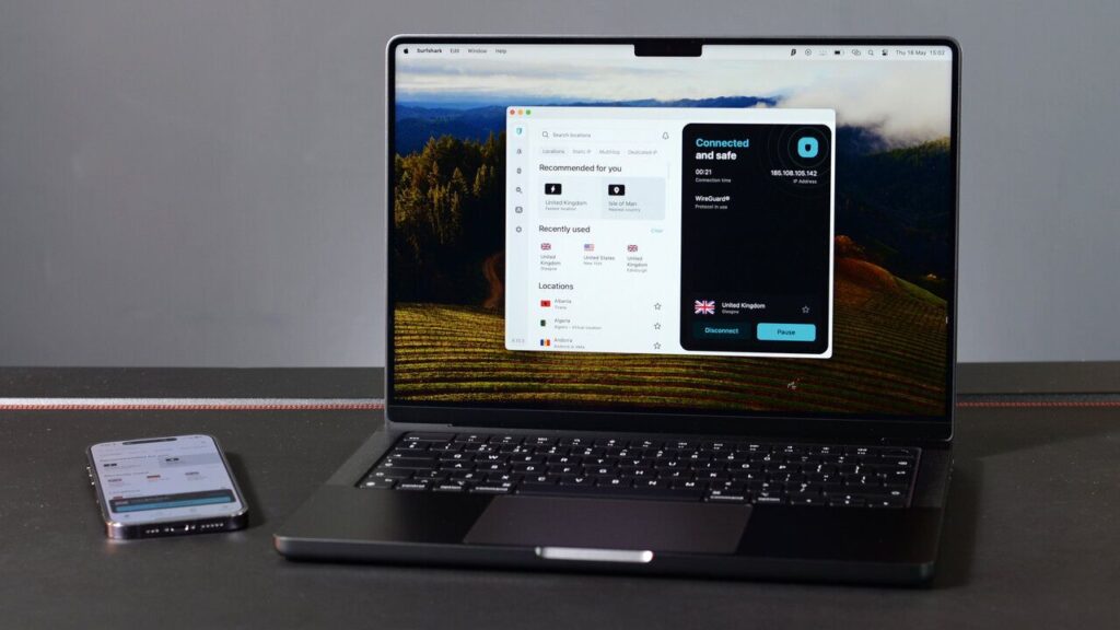 Surfshark will save you a ton of money and hours on the phone if your credit card or ID details ever get leaked on the Dark Web Surfshark on a Mac and iPhone