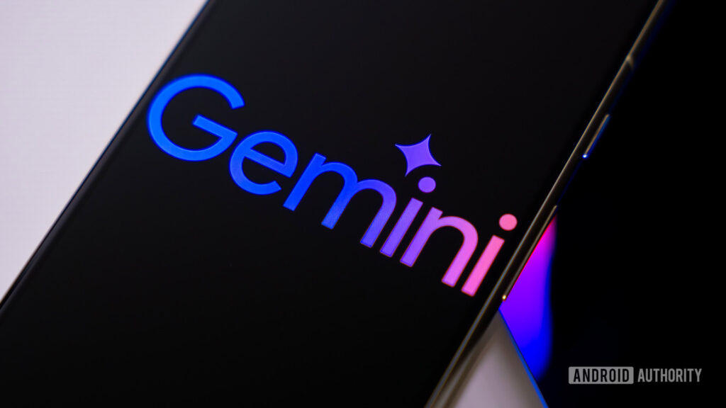 The new Gemini animation spotted on iOS is spreading to Android Google Gemini logo on smartphone stock photo (4)