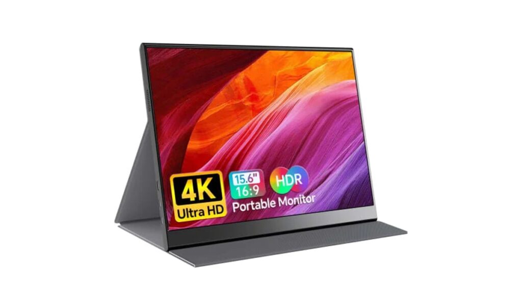 Upgrade to a 15.6-inch 4K portable monitor at a 20% discount Anyuse 4K Portable Monitor 15.6" 3840x2160 UHD USB-C HDMI Laptop Monitor, 100% RGB IPS Computer Gaming Display HDR Travel Monitor w/Speakers & Smart Cover for Laptop Xbox PS5 Switch PC Phone