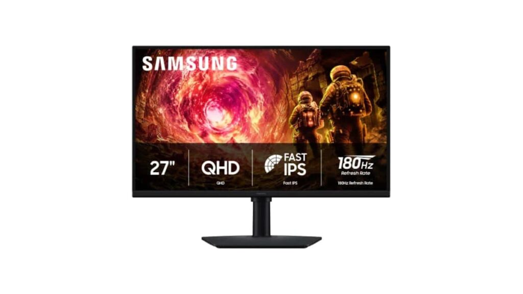 Upgrade your gaming with this $199.99 Samsung Odyssey G5 deal Samsung 27” Odyssey G5 G50F QHD Resolution Gaming Monitor, 180Hz Refresh Rate, Fast IPS Panel, HDR10, NVIDIA G-Sync Compatible, 1ms Response Time (GtG), AMD FreeSync™, Adjustable Stand, LS27FG502ENXZA