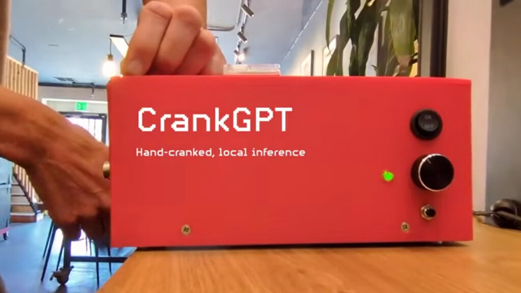 CrankGPT is the latest AI chatbot in town, with a big twist CrankGPT screenshot YouTube