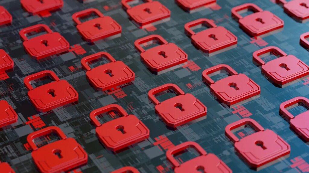 Cyera eyes $12B valuation at 80x ARR multiple despite operating losses Cybersecurity concept red padlocks