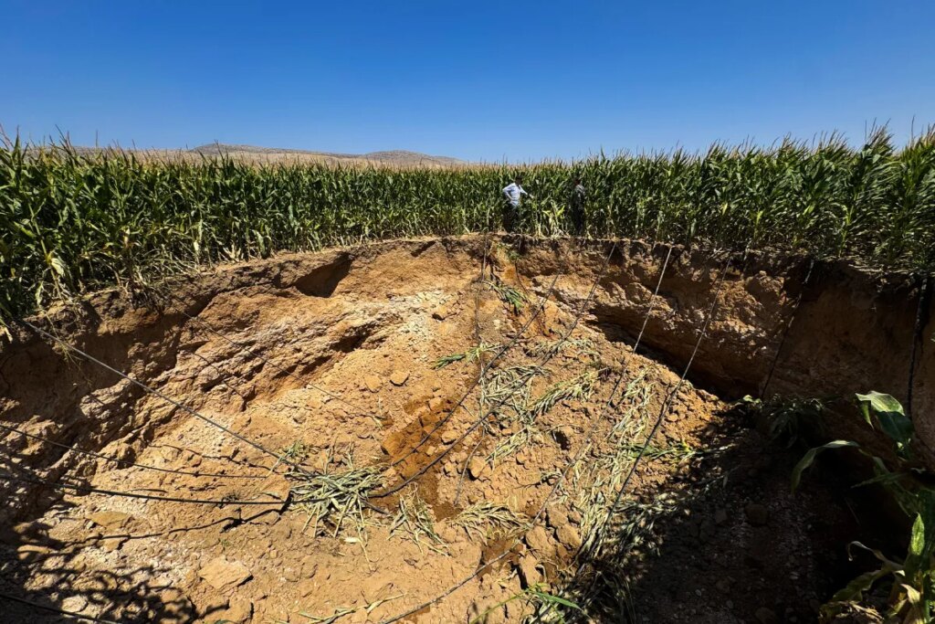 Devastating Droughts Are Punching Massive Sinkholes Into Critical Farmland Devastating Droughts Are Punching Massive Sinkholes Into Critical Farmland