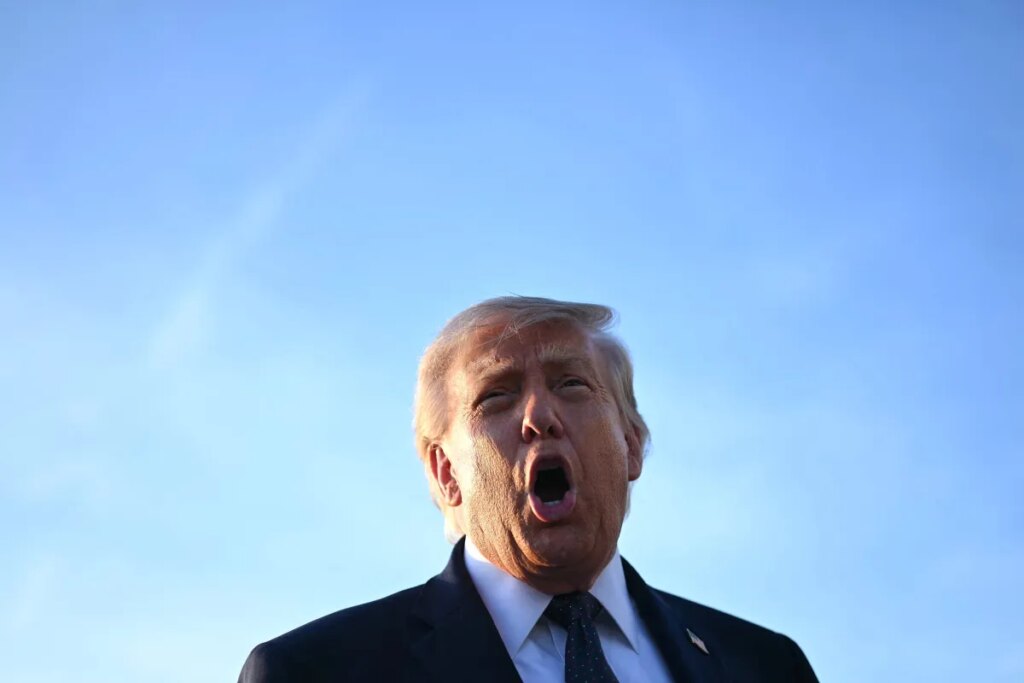 From PGP to Mythos: a brief history of export controls that didn’t stop anyone US President Donald Trump addresses the media on the tarmac after arriving at Paris Orly Airport.