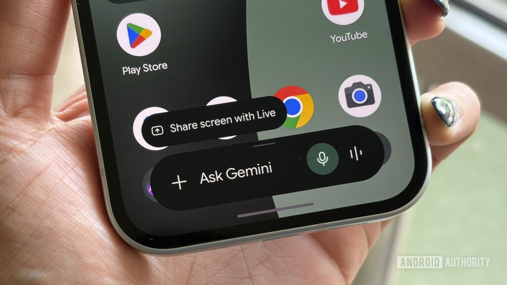 Gemini gains the power to help find and install Google Play apps right in chat Ask Gemini Plus icon on Google Pixel 10a