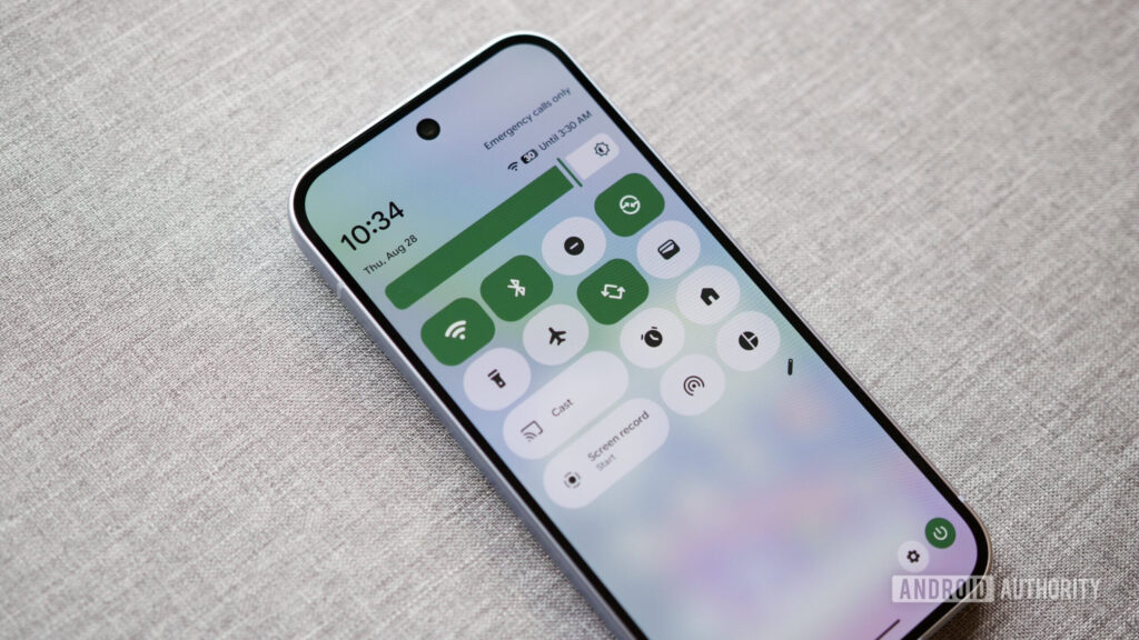 Google’s finally working on a Quick Settings tile lock Quick Settings on a Google Pixel 10.