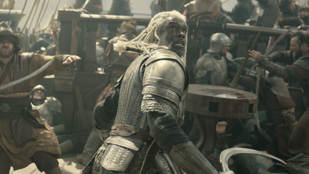 ‘House of the Dragon’ finally delivers the epic battle I’ve been waiting for in its season 3 premiere Steve Toussaint as Corlys Velaryon in "House of the Dragon episode 301