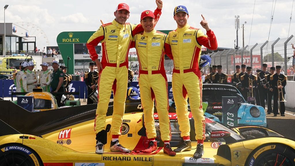 How to watch 24 Hours of Le Mans 2026 for FREE: Live stream online from anywhere Team Ferrari stand on their car to celebrate winning 24 Hours of Le Mans 2025