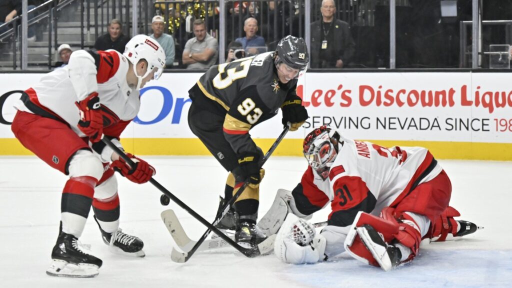 How to watch Stanley Cup Finals 2026: live streams for Hurricanes vs Golden Knights Frederik Andersen of the Carolina Hurricanes making a save against Mitch Marner of the Vegas Golden Knights