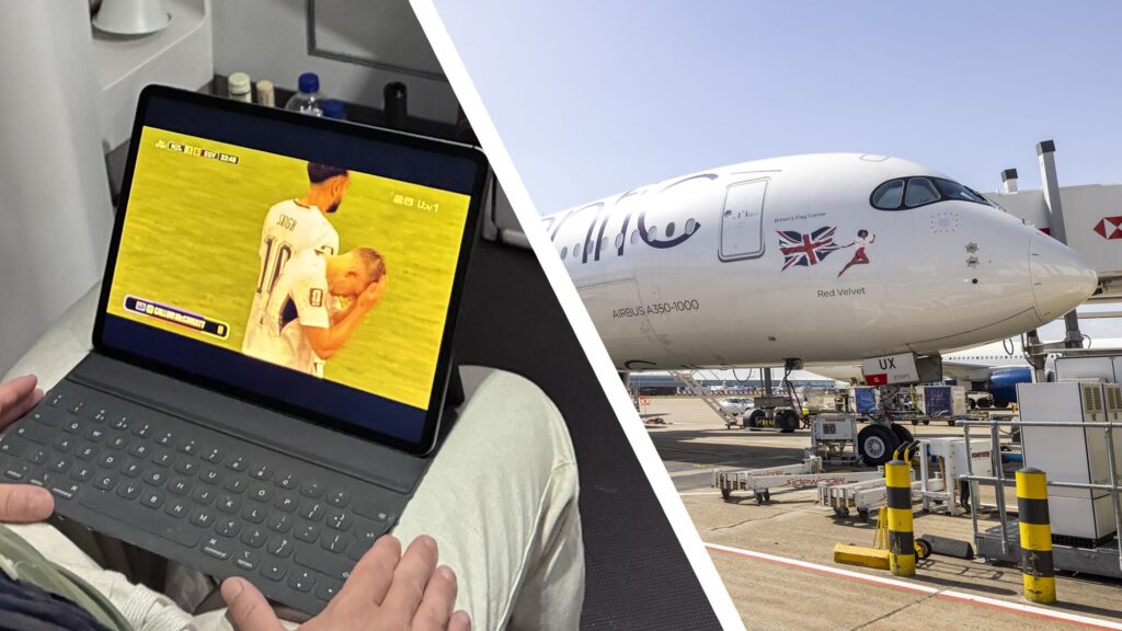 I watched the World Cup at 35,000ft on Virgin Atlantic’s new Starlink Wi-Fi — and its 120Mbps speeds were finally good enough live sport I watched the World Cup at 35,000ft on Virgin Atlantic's new Starlink Wi-Fi — and its 120Mbps speeds were finally good enough live sport