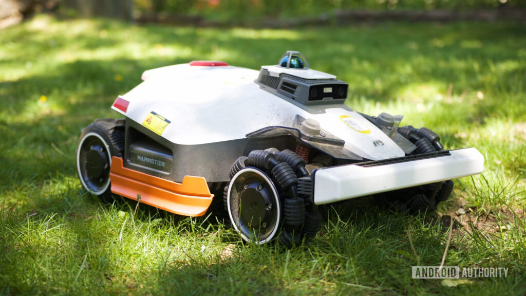 It turned me into a robot mower believer Side view of the Mammotion LUBA 3 AWD.