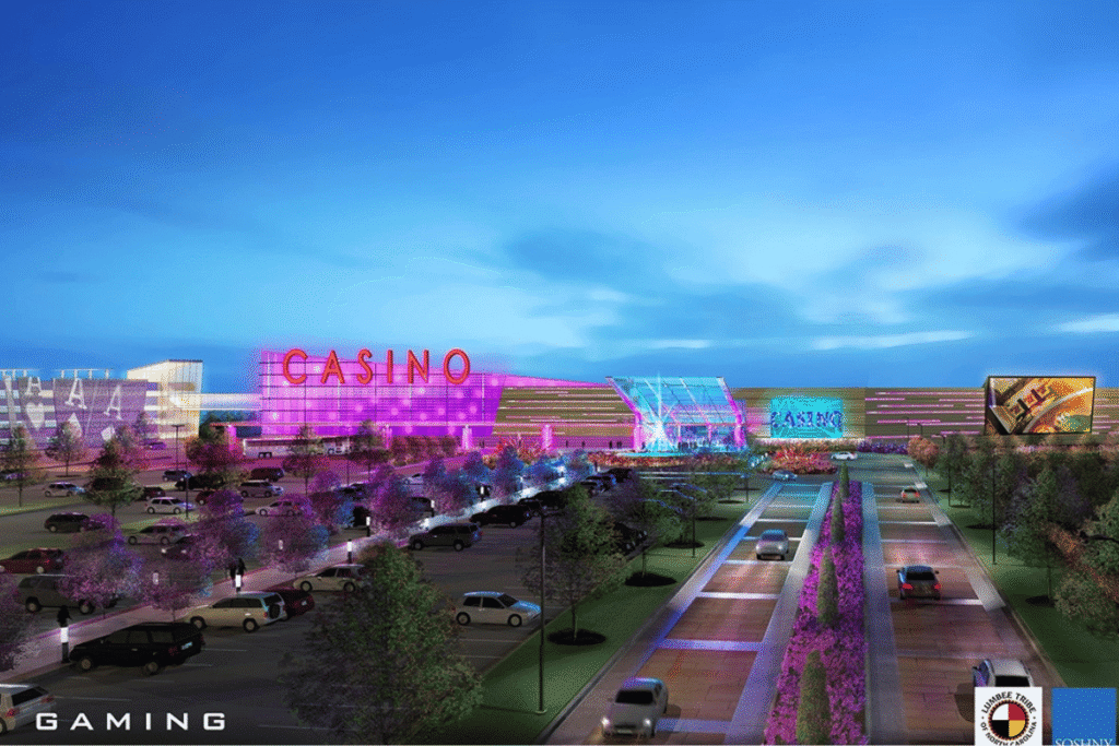 Lumbee Tribe voters reject NC gaming amendment Concept rendering of the proposed Lumbee Dark Water Resort and casino complex planned by the Lumbee Tribe in Robeson County, North Carolina. Lumbee voters reject gaming amendment ending casino debate for now in North Carolina