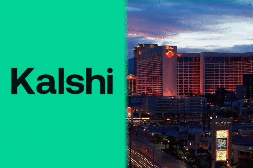 Nevada pursues contempt case against Kalshi Kalshi logo alongside the Las Vegas skyline as Nevada regulators seek contempt sanctions over prediction market contracts and gaming law enforcement.