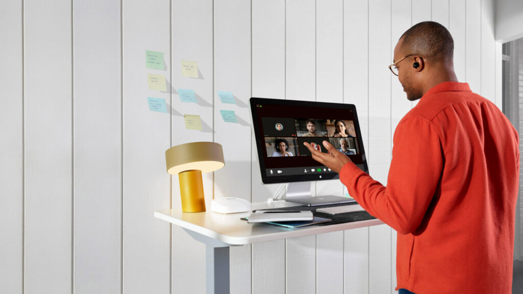 Prime Day buildup triggers record low price on the Eero Pro 6E router The Eero Pro 6E Wi Fi router on a desk