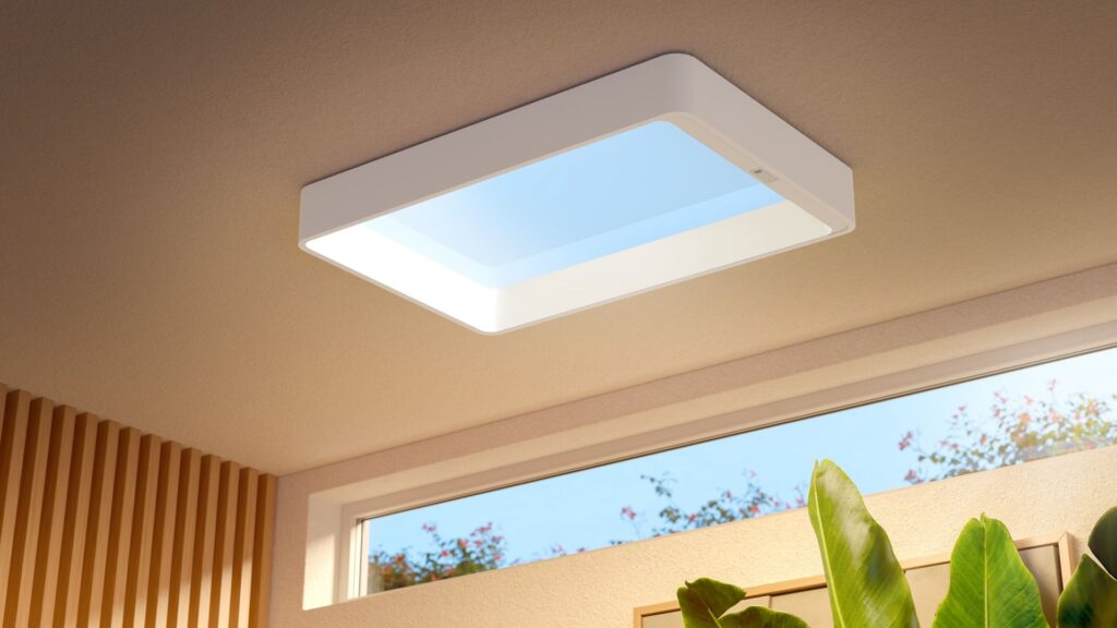 The Philips Skylight on a ceiling