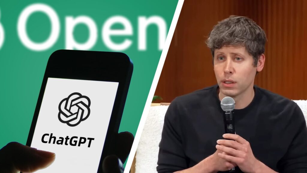 ‘The rise of OpenAI is attributable to a web of deceit and the exploitation of users (including Floridians)”: AG seeks to hold Sam Altman and ChatGPT accountable for harm — but it doesn’t make sense to hold AI accountable for every bad outcome Sam Altman next to an image of someone using ChatGPT on a phone.