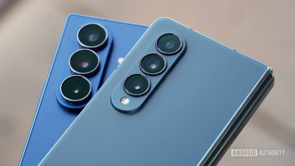 The wide Galaxy Z Fold 8 could be lighter than your current phone The rear camera systems on the Galaxy Z Fold 7 and Galaxy Z Fold 4.