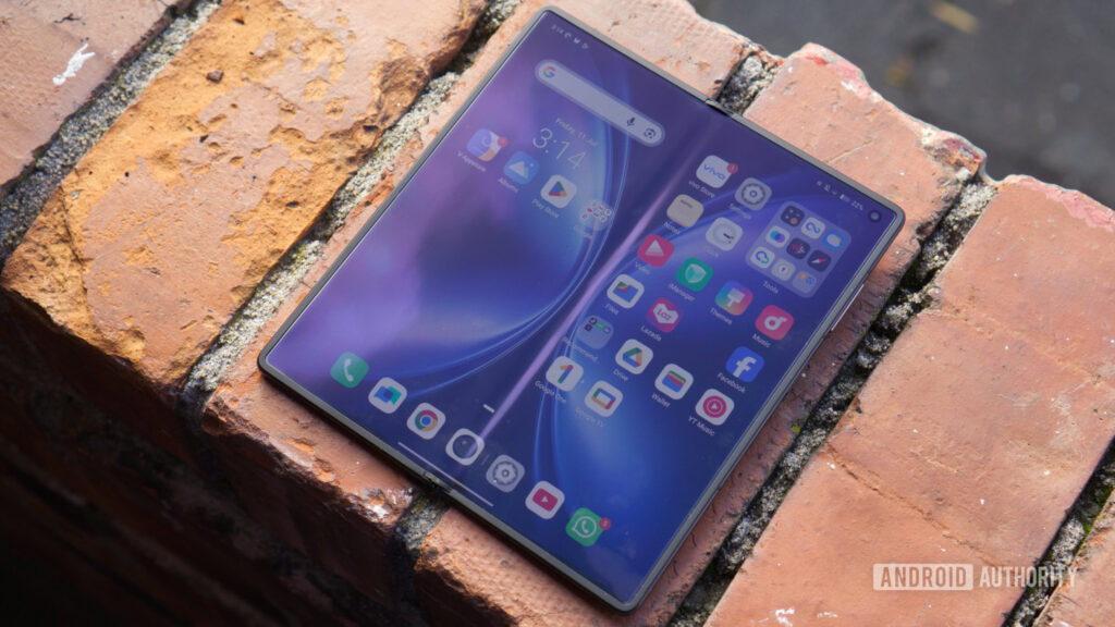 This Z Fold 8 rival has cool file manager tricks, and I hope Google copies them Vivo X Fold 5 unfolded display showing crease