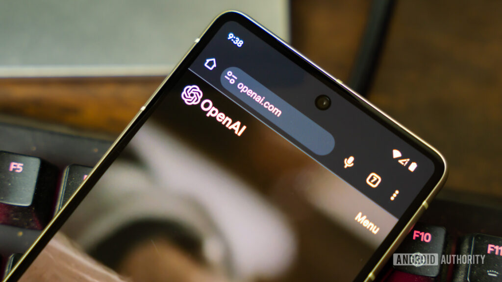 First OpenAI hardware device sounds half-speaker, half-robot OpenAI on website on smartphone stock photo (2)