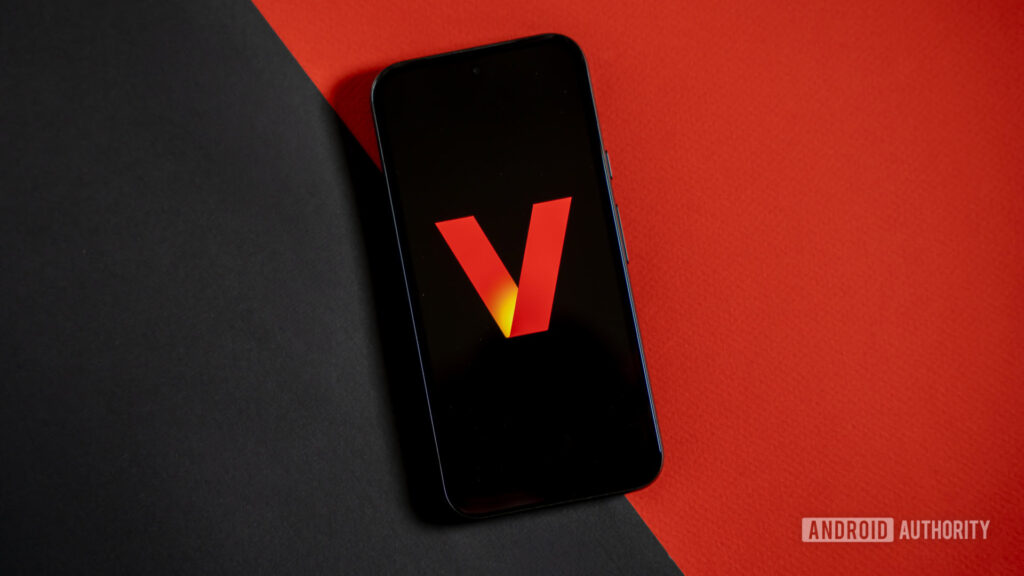 Verizon Wireles logo on phone stock photo 8