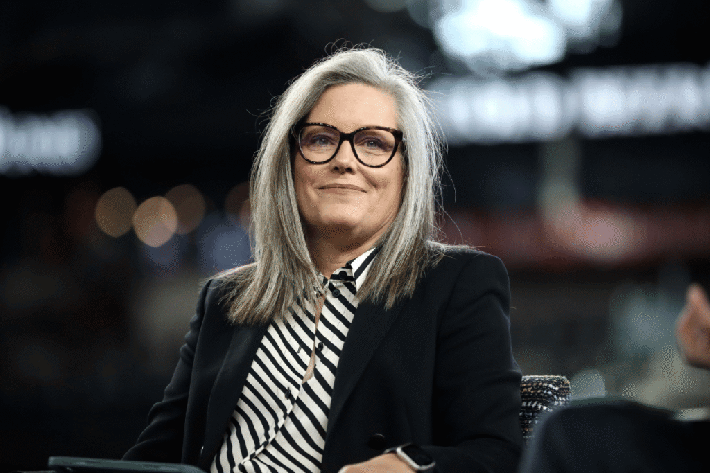 Portrait of a Katie Hobbs with gray hair, glasses, and business attire at a public appearance connected to Arizona prediction market regulations. Gov. Hobbs orders ethics crackdown on prediction market insider trading in Arizona
